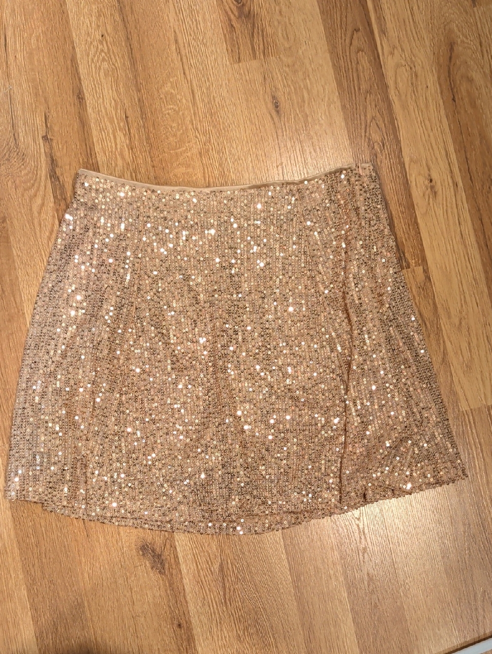 Wishlist Gold Sequin Mini Skirt